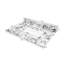 Dessus de meuble-lavabo 31 po en marbre artificiel blanc et noir New 31 po avec évier et dosseret encastrable New Carrara