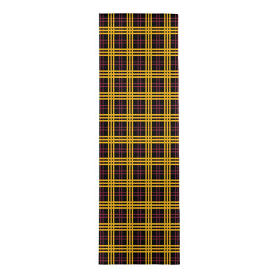 Tapis noir à carreaux
