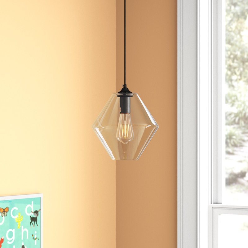 Luminaire suspendu géométrique simple à 1 lumière Rincon