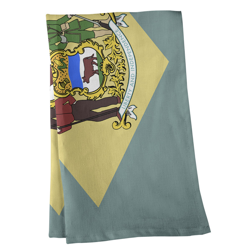 Serviette de thé drapeau delaware, Polyester sergé