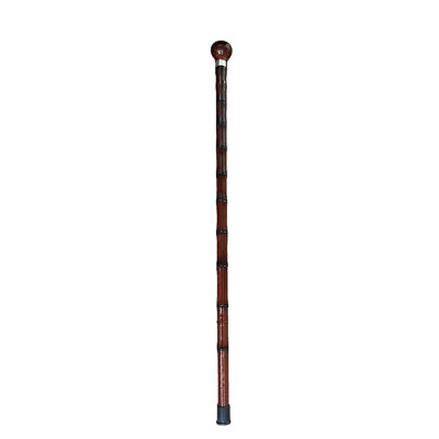 Wooden Cane Walking Stick With Rubber Tip For Men And Women Ergonomic And Fashionable - 35 Inch Bamboo Style Cane With Ball Knob Handle (Camel)