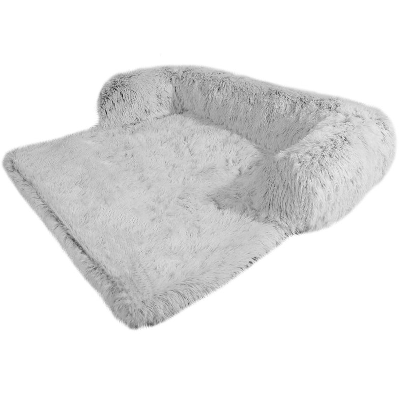 Lit pour chien Calming, Gris clair, Moyen (l 35,4 po x P 32,3 po x H 7,9 po)