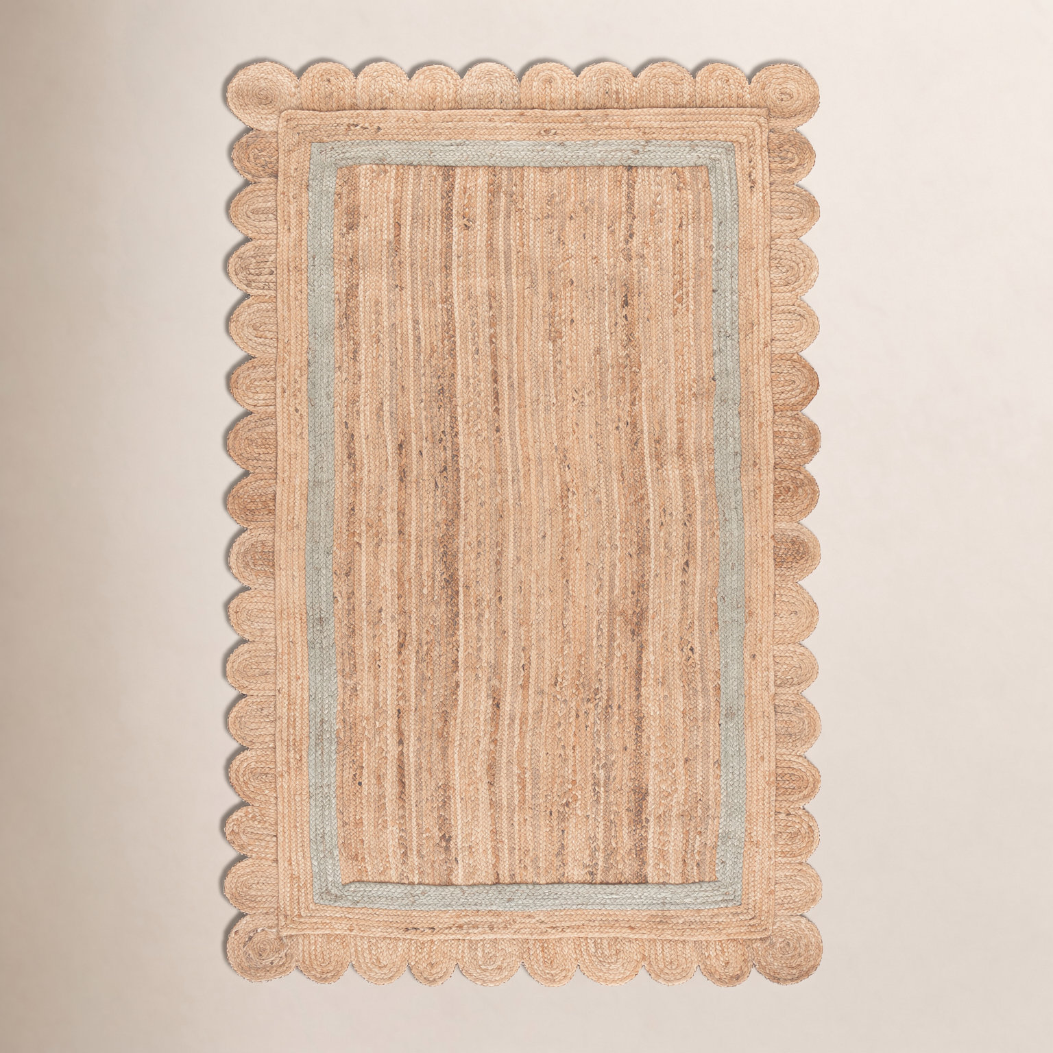 Inaki Hand-Woven Geometric Jute Rug, Rectangle 5' x 8'