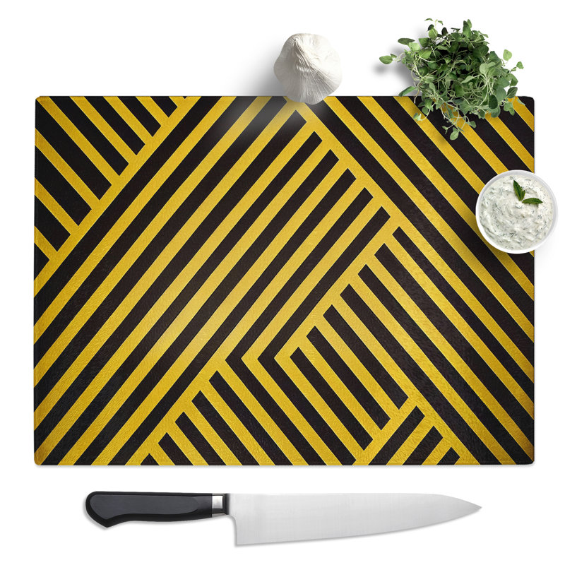 Inspiring Modern Abstract Art  Glass Chopping Board