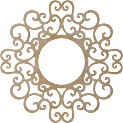 Médaillon de plafond 22 po x 22 po x 8 3/8 po x P 3/8 po Reims
