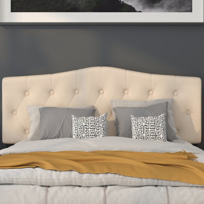 Ciriaca Arched Button Tufted Upholstered Headboard