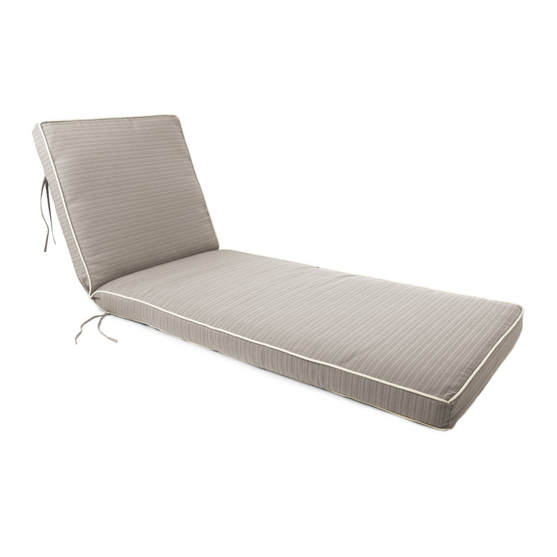 Chaise longue avec bourre rembourrée en polyester., Kaki