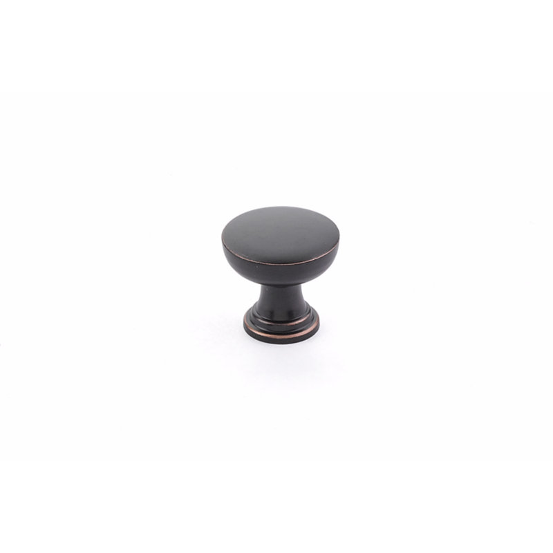 Poignée d'armoire ronde Emtek Overland, Bronze huilé, 1.25''