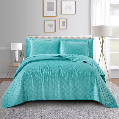 Polyester Coverlet with Pillow Shams Included