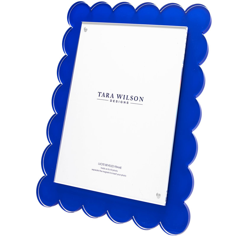 Standard Floater Picture Frame with Mat, Blue