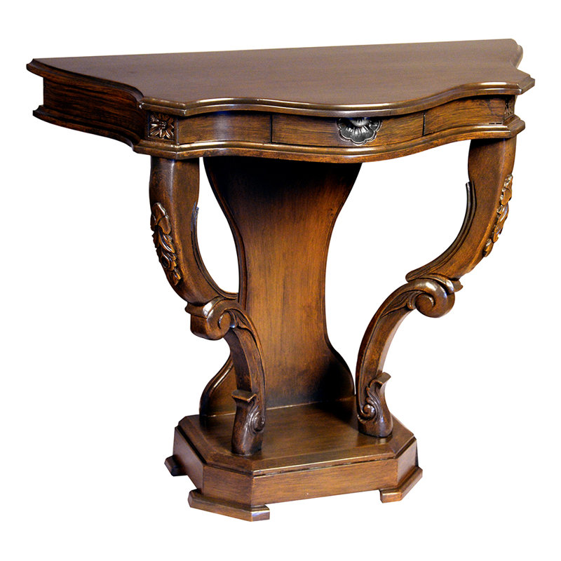 Console de couloir rétro, Bois brun, Bois brun
