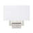 Chrisitne 2-Light Dimmable Metal Armed Sconce with Fabric Shade-92719225-115674204