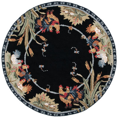Kinchen Hand Hooked Wool Oriental Rug