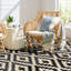 Tapis intérieur / extérieur noir / beige-65221575