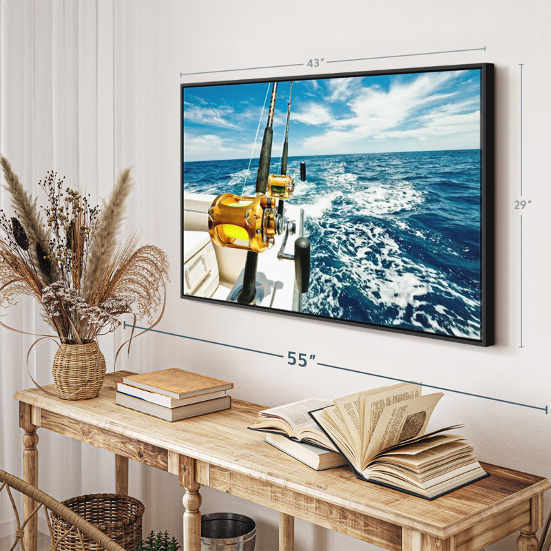 Impression sur toile Ocean Reels, H 29 po x l 43 po