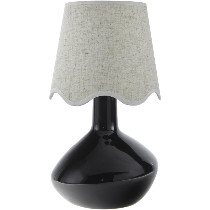 Lampe de table d'appoint Terae, Beige, Noir