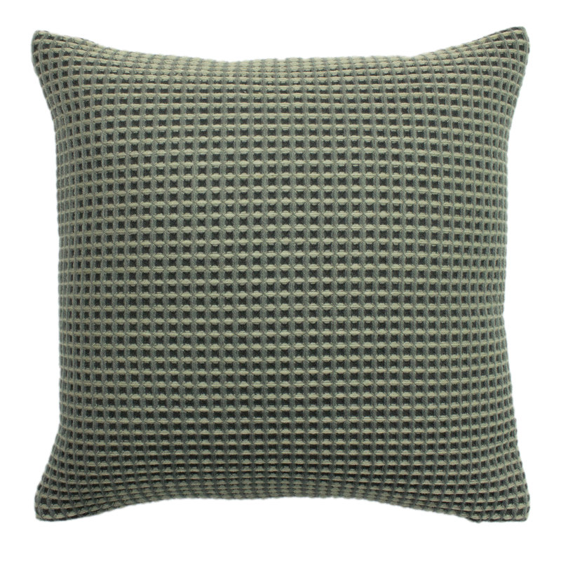 Geometric Square Throw Cushion, Charcoal