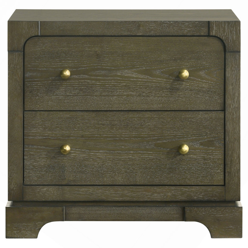 Sundance Dark Cocoa 2-Drawer Nightstand Bedside Table