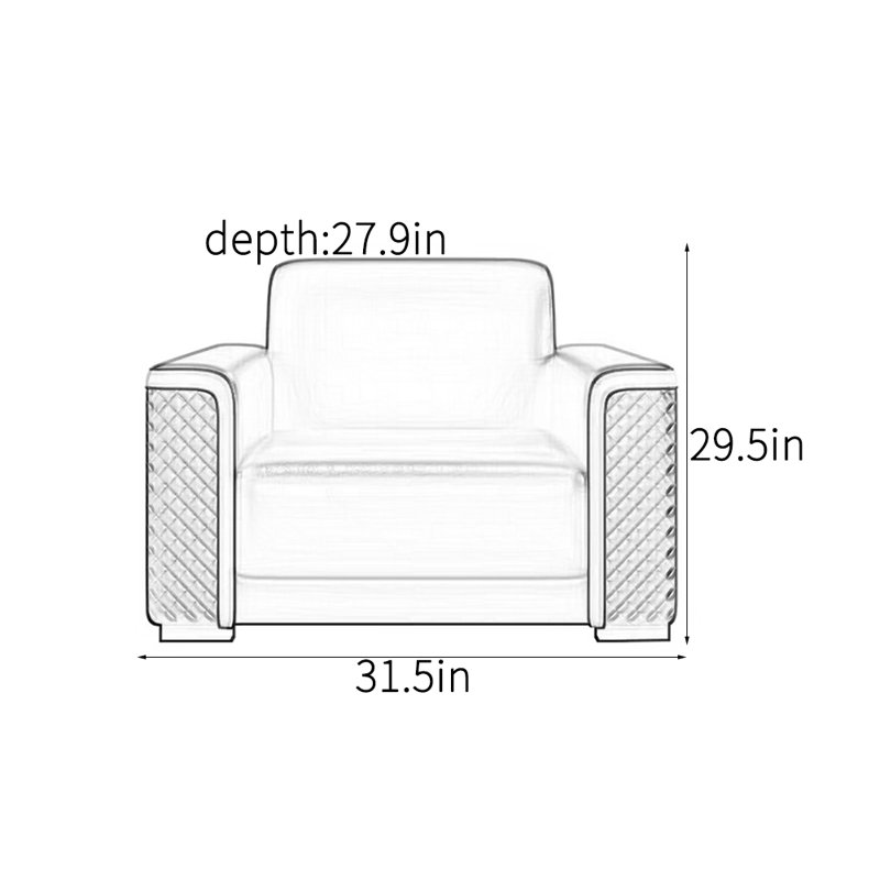 Chaise d'appoint simple et tendance