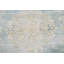 Tapis beige / vert en laine noué à la main de conception unique 9 pi 9 po x 12 pi 6 po des années 1960