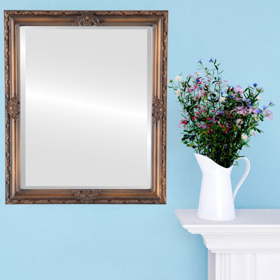Valrie Wood Flat Wall Mirror
