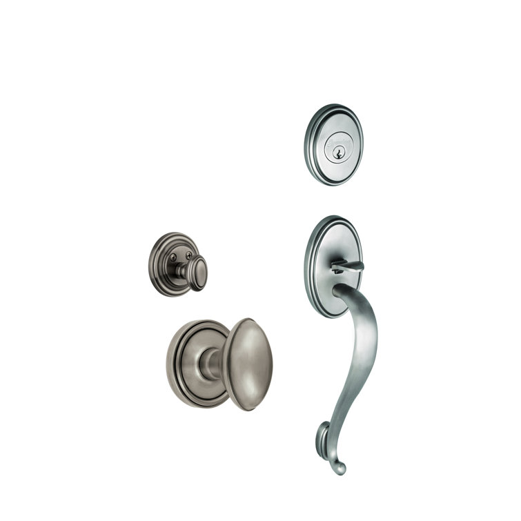 Georgetown Handleset with Deadbolt and Door and Rosette