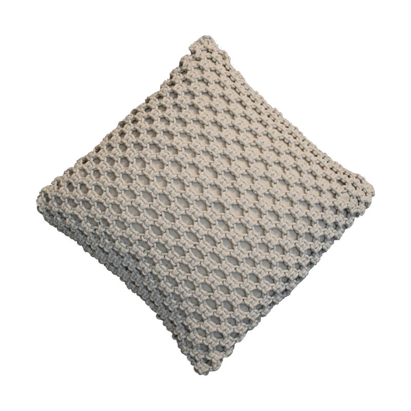 Choccolocco Square Throw Cushion, White