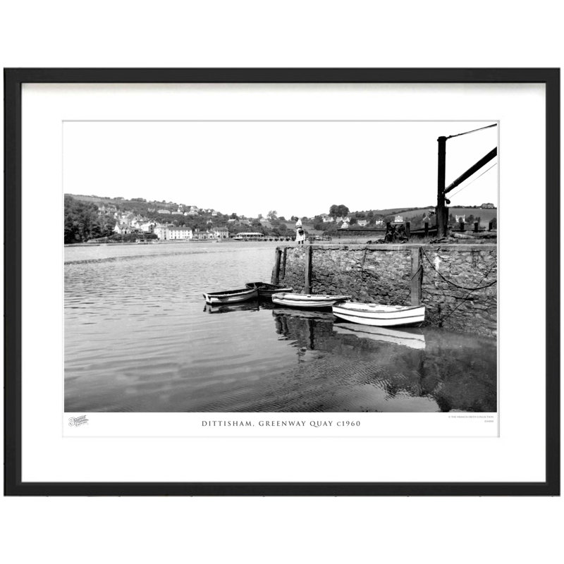 Dittisham, Greenway Quay C1960 - Single Picture Frame Print, 40cm H x 50cm W x 2.3cm D
