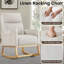 Linen Fabric+ Manufactured Wood Rocking Chair-636193831-636193828