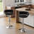 Ginko Modern Swivel Bar Stool with Backrest, Adjustable Height Kitchen Island Stool with Upholstered Seat and Footrest,-93498216-90489196