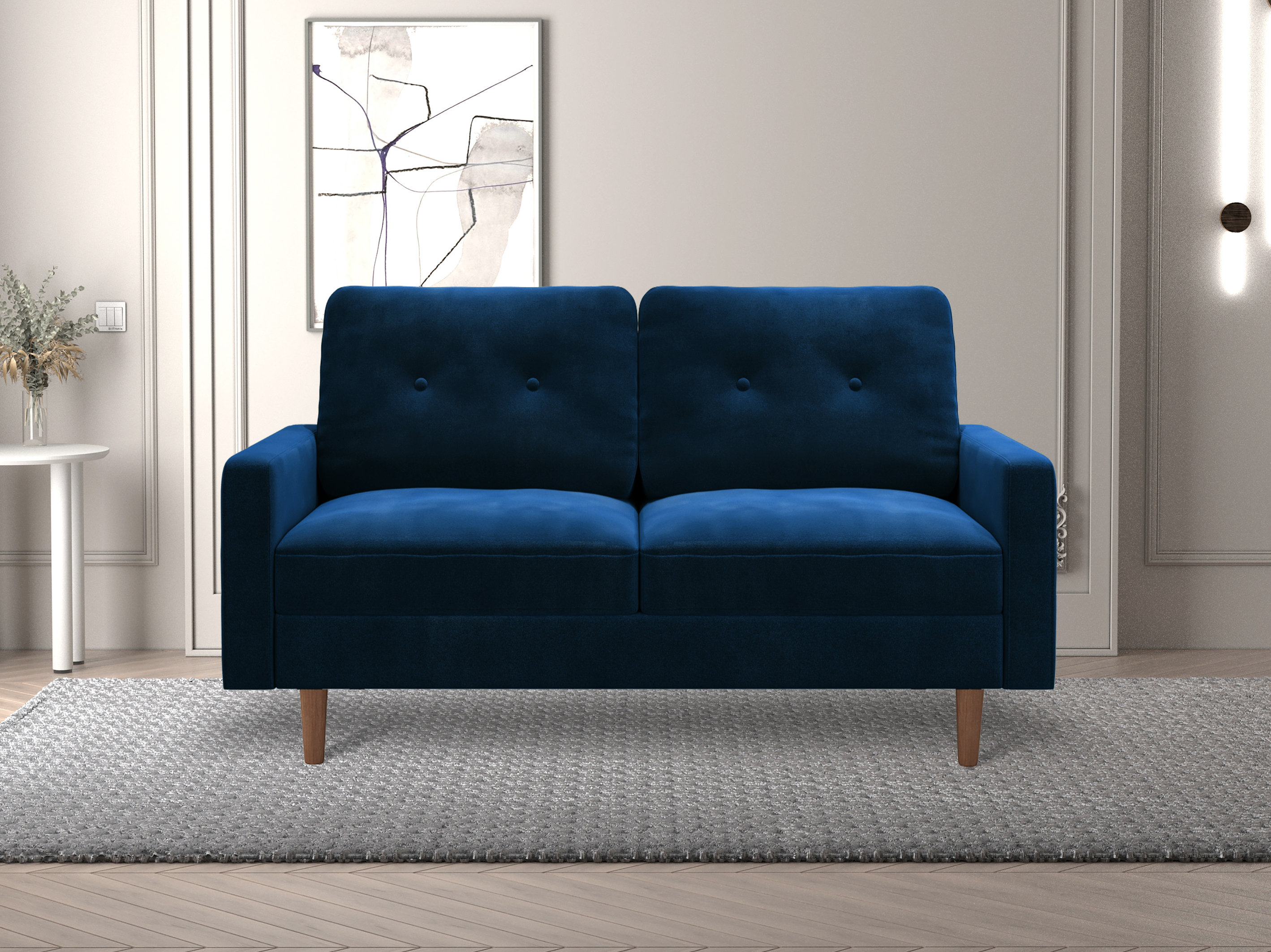 Blue wayfair store couch