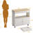 Rolling Kitchen Island With Storage Cabinet, 2 Drawers, Wood Top, Lockable Wheels, And Towel Rack, Portable Mobile Kitchen Cart