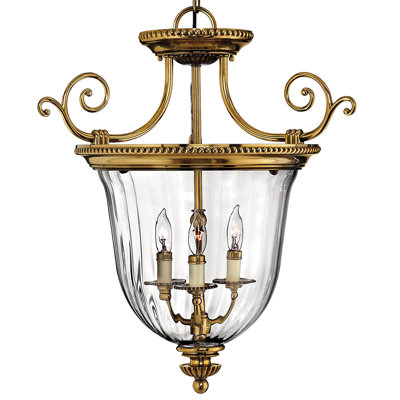 Oxford 3-Light Single Urn Pendant