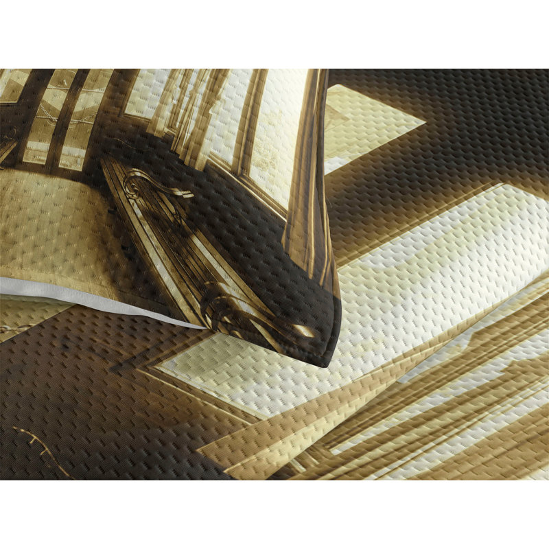 Polyester Coverlet, King Bedspread + 2 Shams