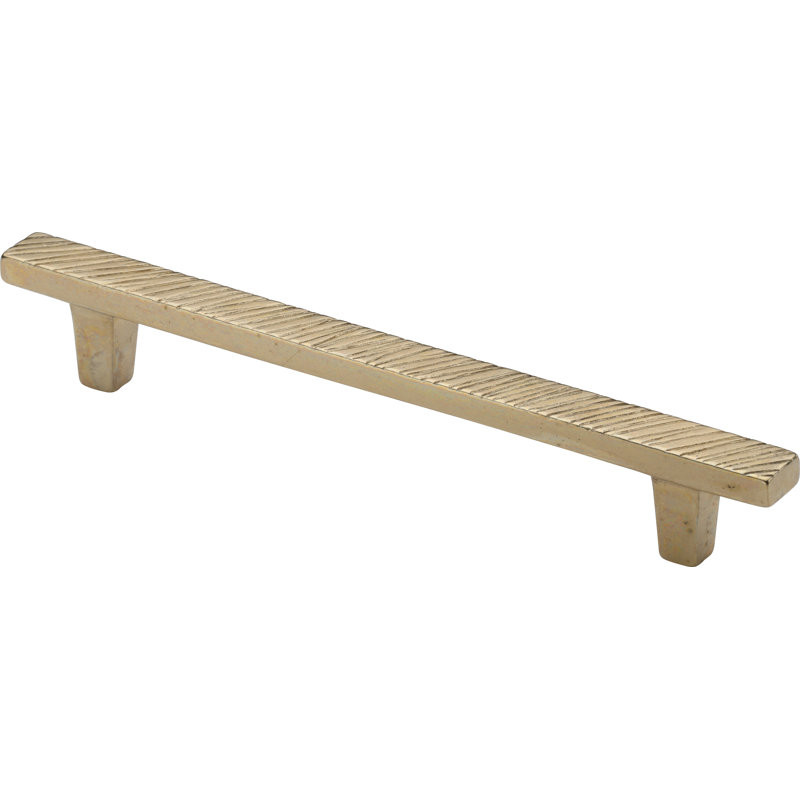 Textured Cabinet Pull, Natural Bronze, 6"