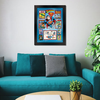 Collage de bandes dessinées encadrées Superman