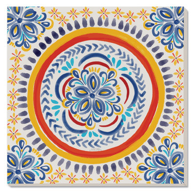 Spanish Tile Decorative Heat Tolerant Stone Trivet 8" Square
