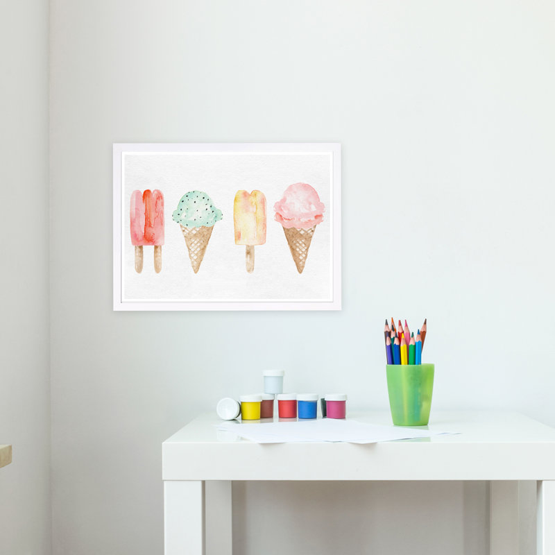 « ice crème you scream », reproduction de cadre sur papier