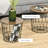 Round side table with removable top