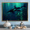 «Deep Ocean Orka God Rays - Coastal Animal», reproduction d'art mural