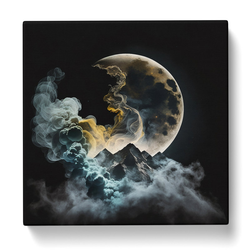 Moon Smoke - No Frame Print, 50cm H x 50cm W x 3cm D
