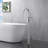 Euro Collection Single Handle Floor Mounted Roman Tub Filler Faucet with Hand Shower - Chrome Polished-36865951