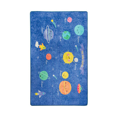 Stylish Polyester Area Carpet, 3.3 x 5.2 ft | 100% Antibacterial Material, 0.4 in Pile Height | Non-Slip Underside, Machine Washable | Perfect for Living Room & Bedroom Decor, Soft & Durable Design