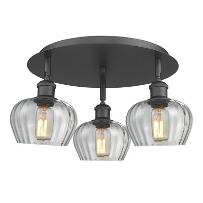 Bergeman Glass Flush Mount