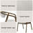 Delina Chenille & Walnut Side Chair