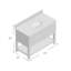 Brooks 43'' Single Bathroom Vanity with Stone Top-21249918-21249921