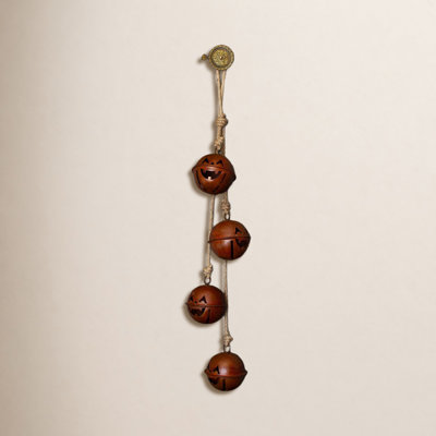 Jack-O'-Lantern Jingle Bell Cluster Decor