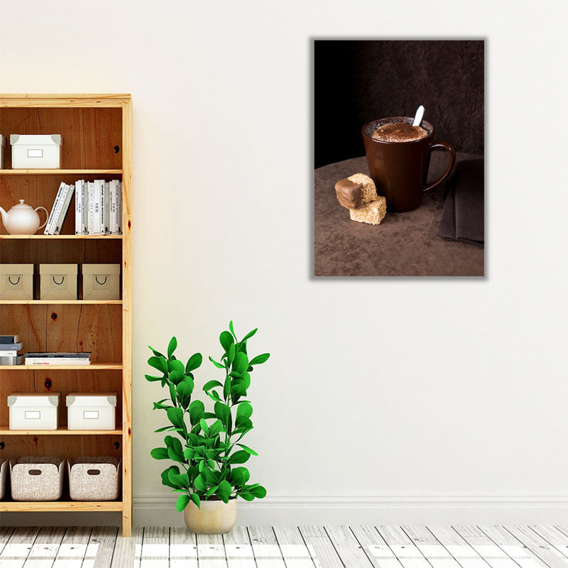 Cappuccino 1 - reproduction d'art sur toile, H 24 po x l 18 po