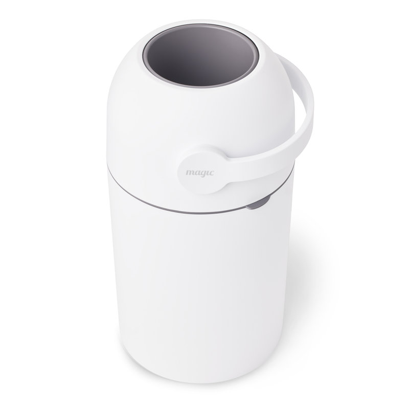 Odor-Free Diaper Pail, White