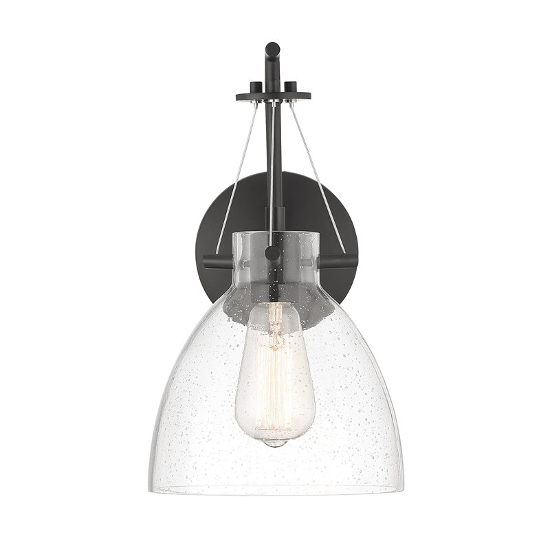 Arrindell Metal Armed Sconce in Matte Black, Matte Black